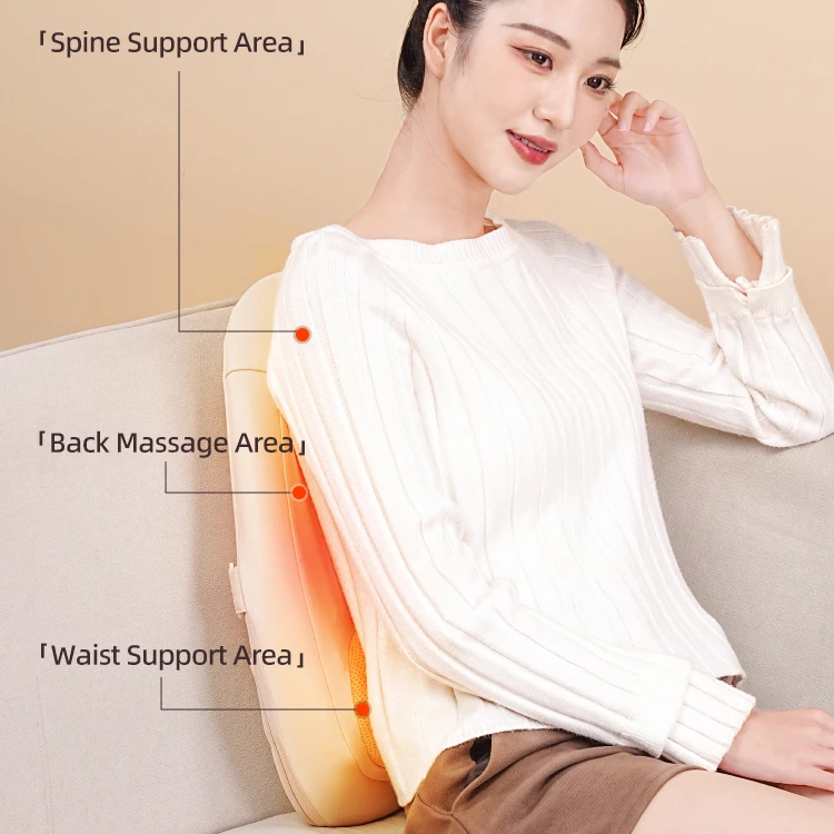 Neck Back Massager for Pain Relief Deep Tissue with Heat Shiatsu Waist Massager with Rotating Head Moving up and Down