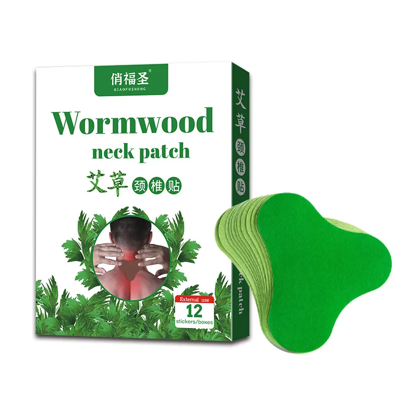 Factory Lumbar 12pcs plaster wormwood self heating pain patch