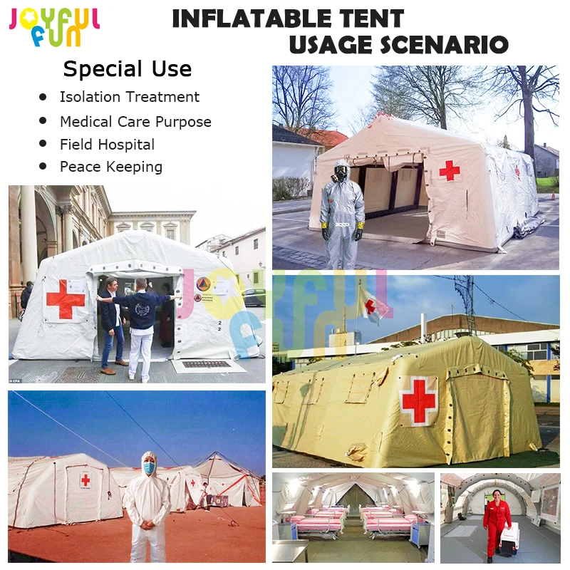 Joyful Fun Customized Disaster Medical Inflatable Tent Inflatable Tent Hospital Inflatable Medical Tent
