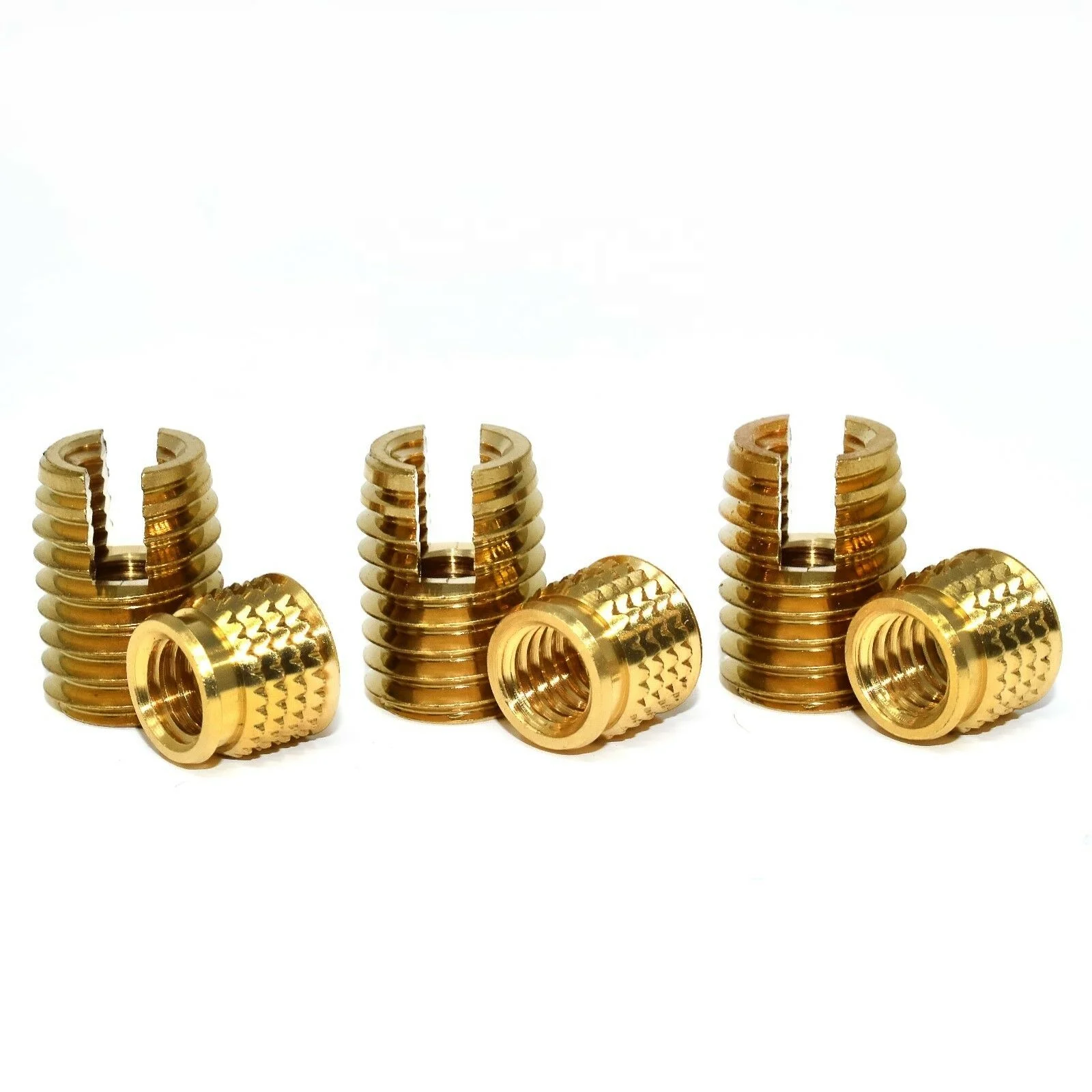 brass heat insert brass threaded inserts & brass tubing hexagonal insert For Plastic molding at very direct factory cheap price