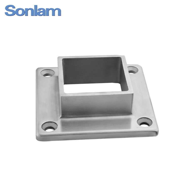 High Quality Stainless Steel Base Plate Square Tube Flange Plate