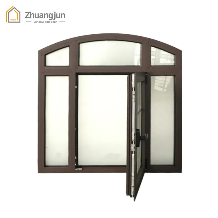 Factor Low Price Double Glass Aluminum Casement Window China 20 Years Quality Guarantee for The Aluminum Window Frame; Vertical