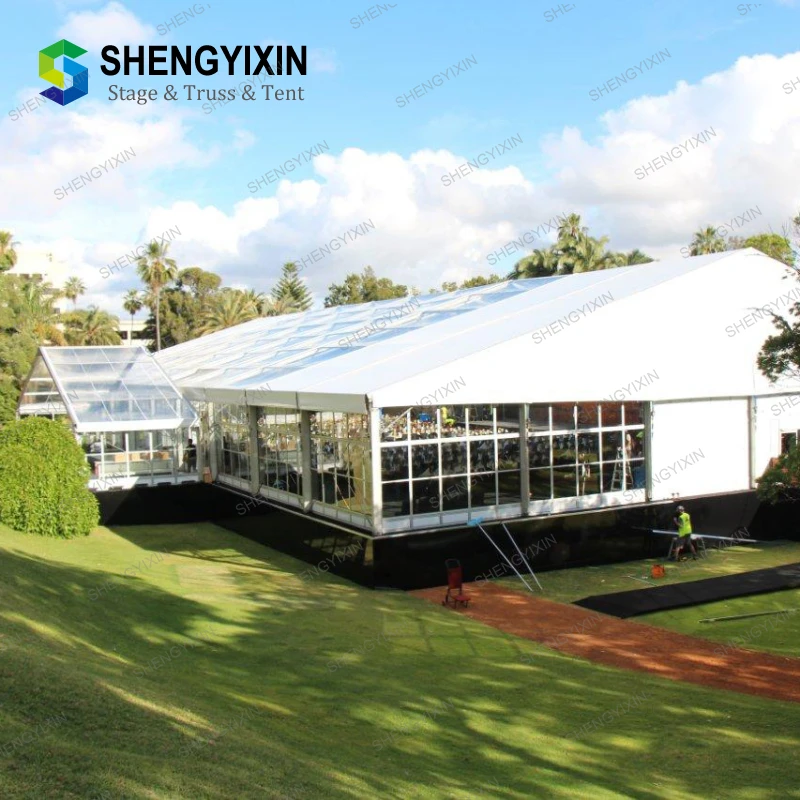 Hot Sale Outdoor Canvas Wedding Large Exhibition Tent for Rear Courtyards Storage Industrial Warehouse Tents