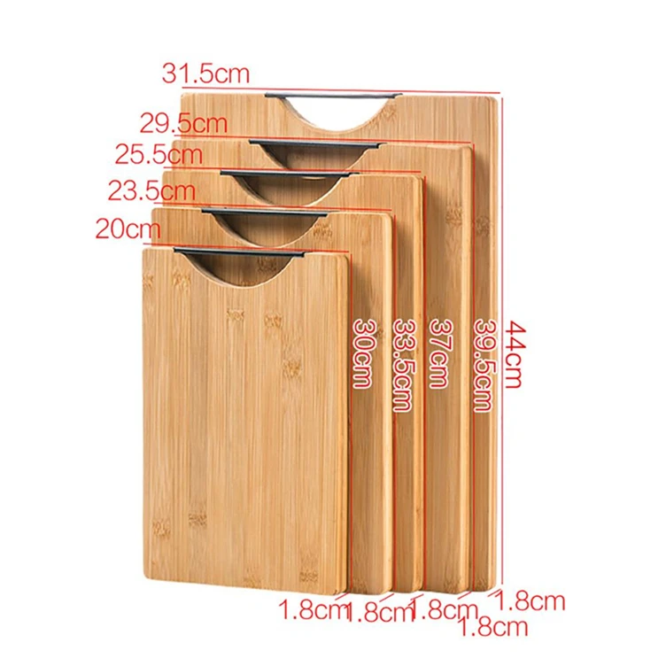 Chopping Wood Boards And Utensils With Strainer Set Good Life Butcher Block Wooden Large Kitchen Bamboo Bread Cutting Board