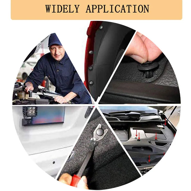 723 шт. автомобиль Push фиксатор зажимы для галстуков и авто крепежа ассортимент самых популярных размеров нейлон бамперное крыло заклепки бампер комплект