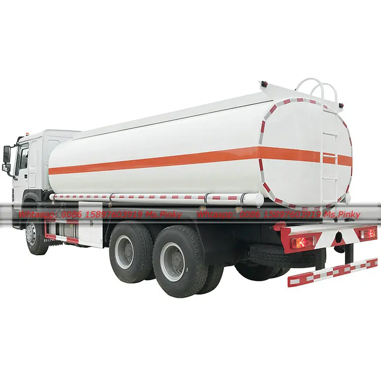 China HOWO Refueler Tank Truck 20000L Fuel Tank Transport Delivery Truck Export to Mongolia