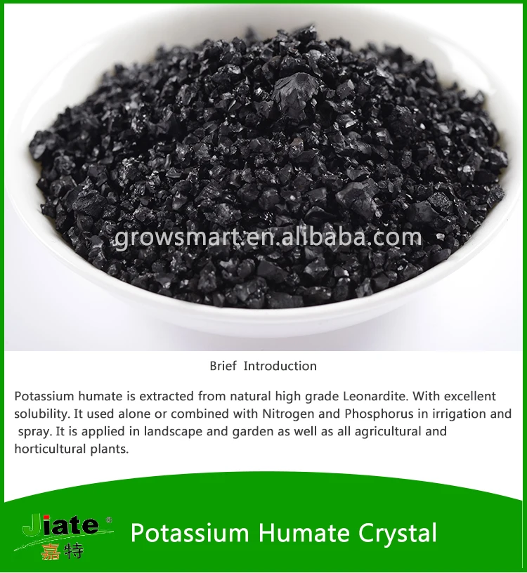 Potassium Humate Powder Organic Fertilizer 99% Solubility
