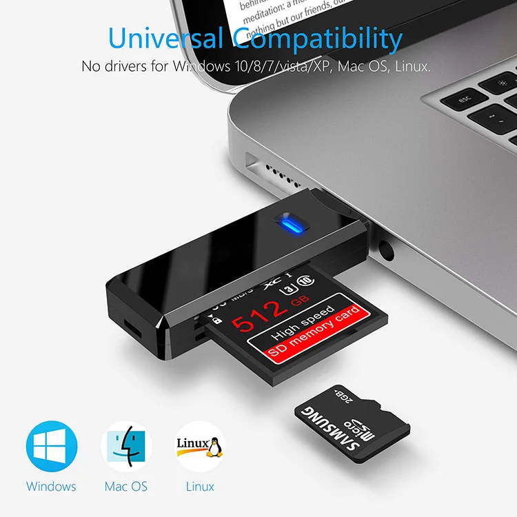 Forida оптовая продажа USB 3 0 кардридер USB3.0 SD смарт-кардридер