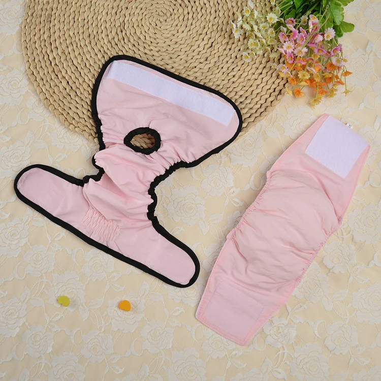 
Dog Physiological Waterproof Cloth Pants Diaper Sanitary High Quality Reusable Washable Female Dog Male Dog Pet Diaper 