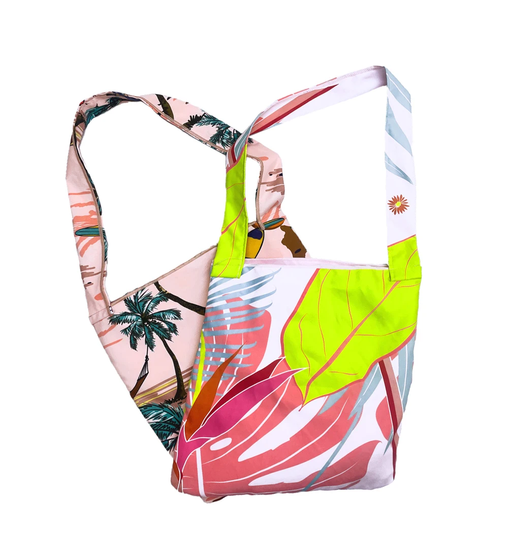 large terry toweling lightweight beach travel bag with towel