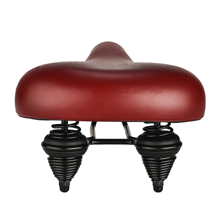 Extra Wide Breathable Comfy Cushioned Universal PU Leather Bike Bicycle Seat Saddles for Mountain Bike