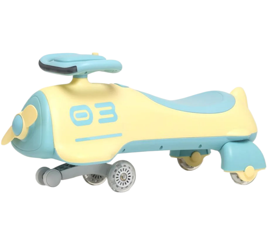 hot sale plastic toy car kids swing car with music and light 90mm wheels baby ride on twist car
