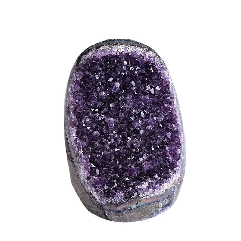 Wholesale Uruguay Natural Crystal Amethyst Cave Cluster Energy Raw Stone Office and Home Decoration