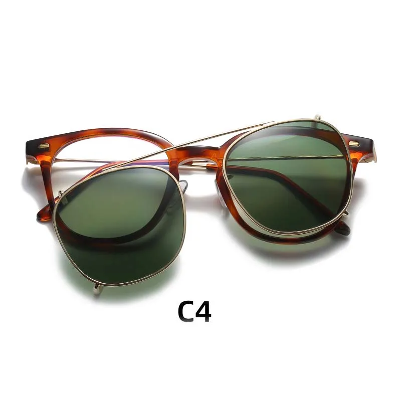 TR Clear Frame Sunglasses Set Glasses Polarized Sunglasses