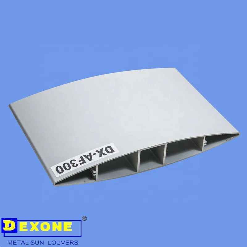 Exterior Aerofoil Aluminum metal building materials of aluminum profile louver system
