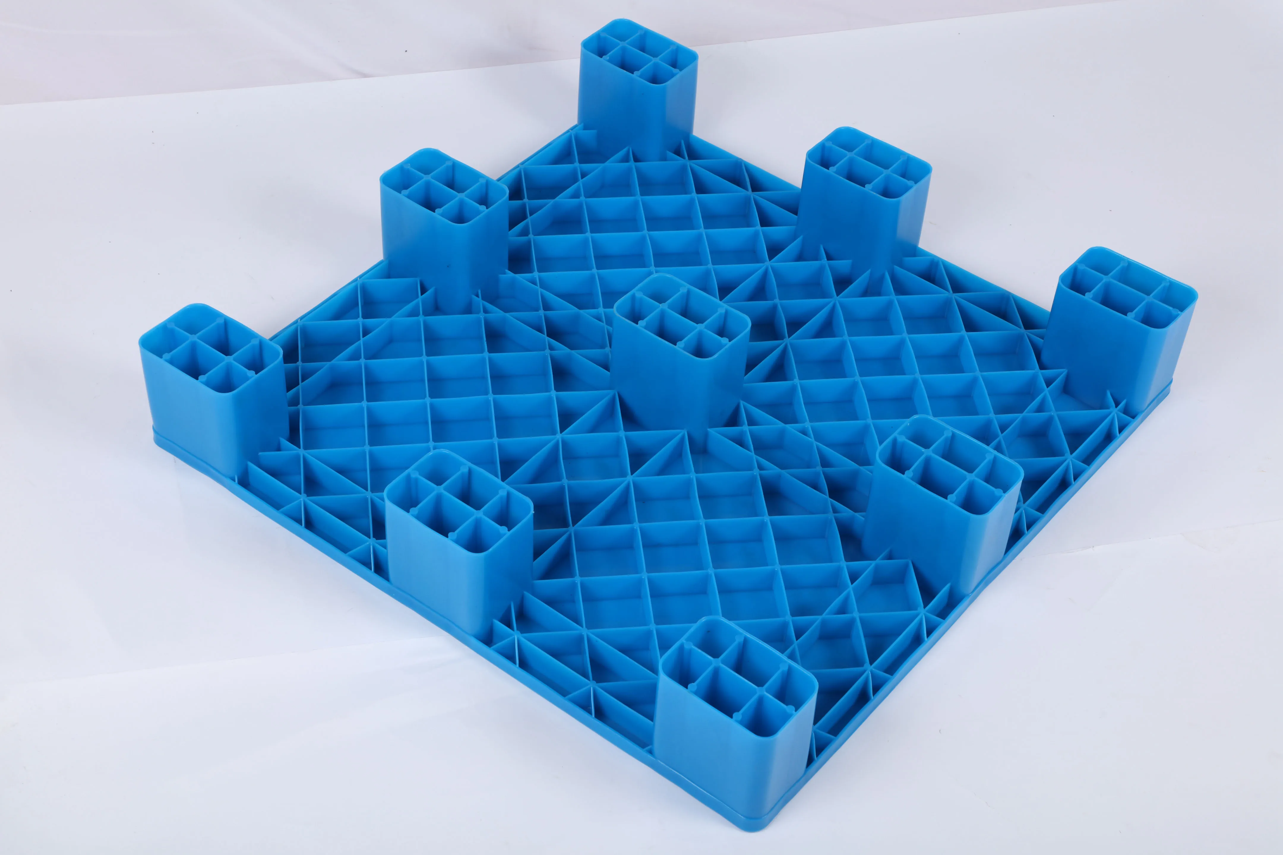 Настраиваемые 600X800 девять футов транспортировка Hdpe евро одиночные плоские пластиковые поддоны