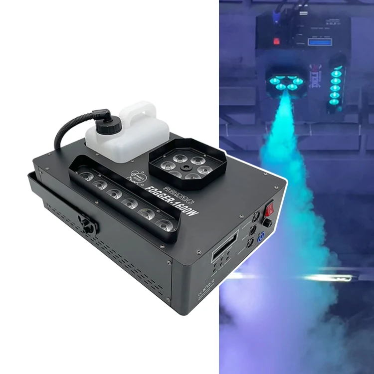 Hgh end 1600W LED vertical smoke machine night club ceiling fog machine DMX up fog machine