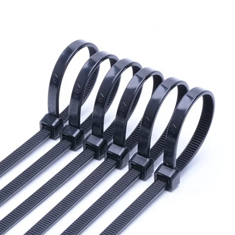 China supplier nylon 66 pa 66 material plastic nylon cable tie supplier cable clamp strap wraps