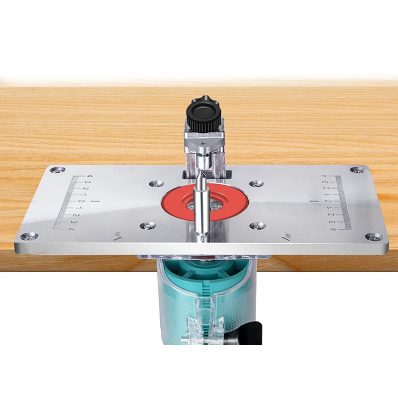 120*235*9.5mm Router Table Plate Trimming Machine Engraving Router Board Engraving Flip Board Aluminum Router Table Insert Board