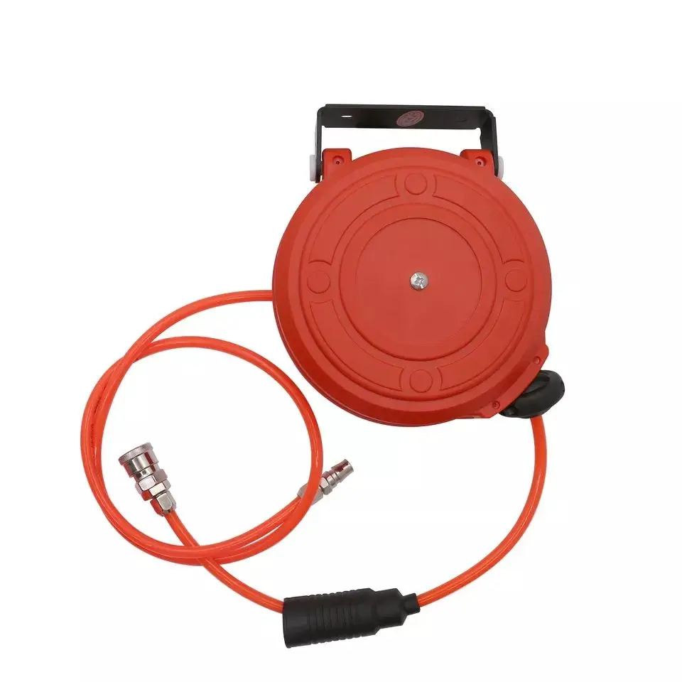 Garden Retractable Wall Mount Hydraulic Airline Water Hose Reel Automatic Compressed Air Reel