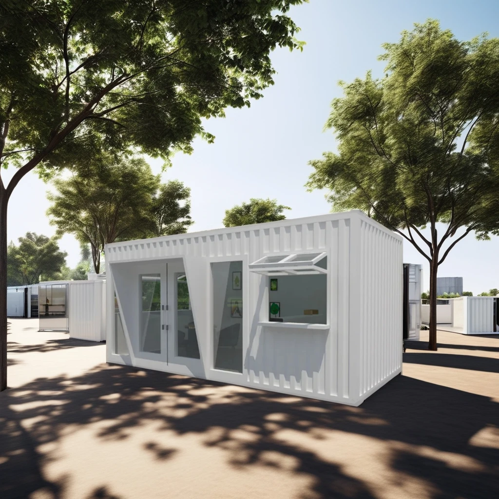 Modular 20ft & 40ft Prefab Flat Pack Steel Container Shop Sandwich Panel Coffee Shop House & Toilet Warehouse Home Office Use