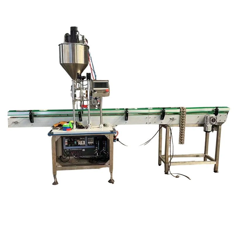 Vertical Automatic Auger Dry Soda Coffee Milk Powder Filling Machinery Multi Dry Powder Bottle Auger Filling Machine