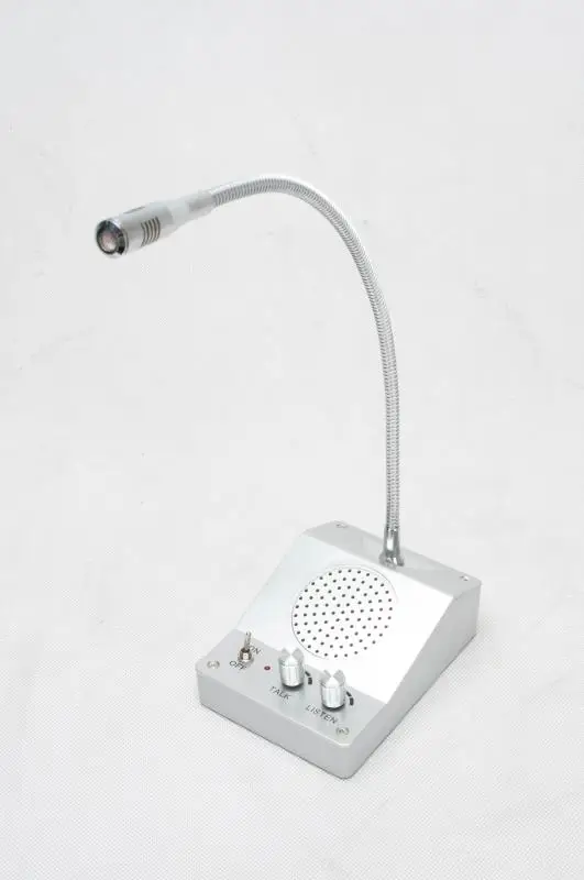 Premium 2 Way Wired Microphone Window Intercom Hotel School Medical Office Center School Bank