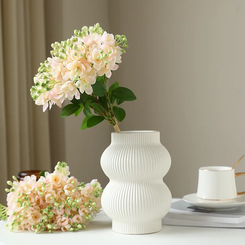 Artificial Bouquet of Letters 5 Fork Small Chrysanthemum Jasmine  Wedding Hand Bouquet Road Lead Flower Wall Plants