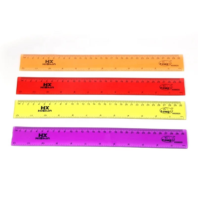 Custom Plastic promotional ruler office and school supplier plastic ruler