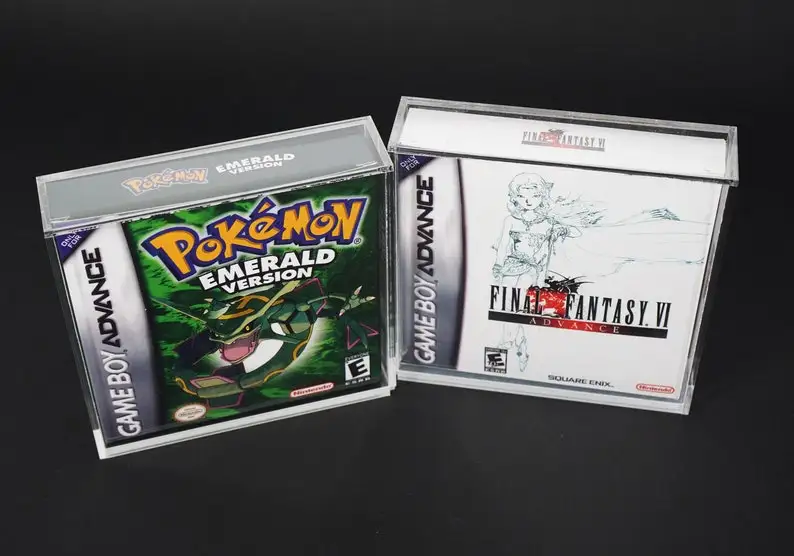 Пользовательская защита от ультрафиолета Plexligass витрина для GameBoy и GBA акриловая Защитная