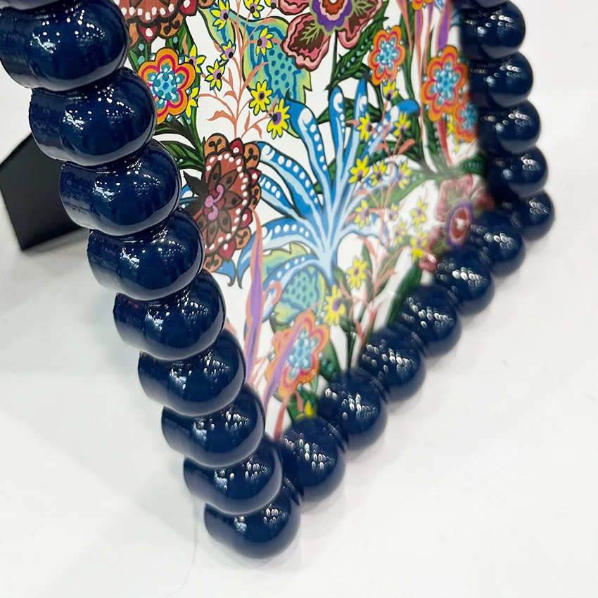 New Style  MDF 5x7 Wood Photo Frame Lacquer MDF beads Picture Frame