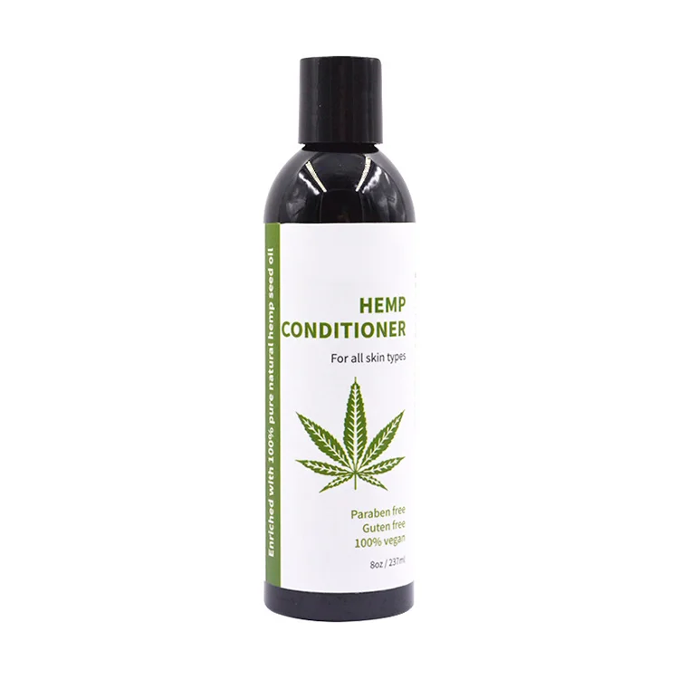 oem private label low MOQ hemp seed oil hair growth shampoo and conditioner for all hair types