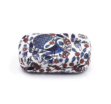 Romantic Flower Contact Lens Case Portable Blind Contact Lens Case with Mirror