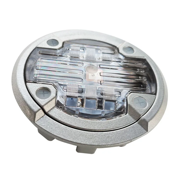 Round Traffic Signal 3m Aluminium Solar Cat Eye Traffic Warning Products Led Solar Power Rroad Stud Flashing Light Ip68
