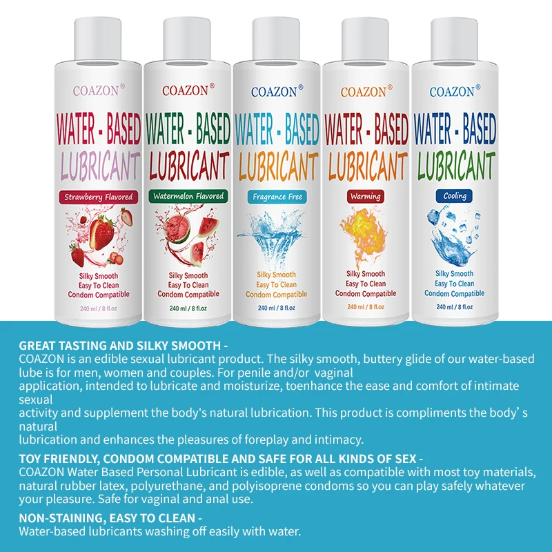 Private Label Strawberry Water Based Personal Sex Lubricant Long Lasting Body Massage Oil Adult lubricant