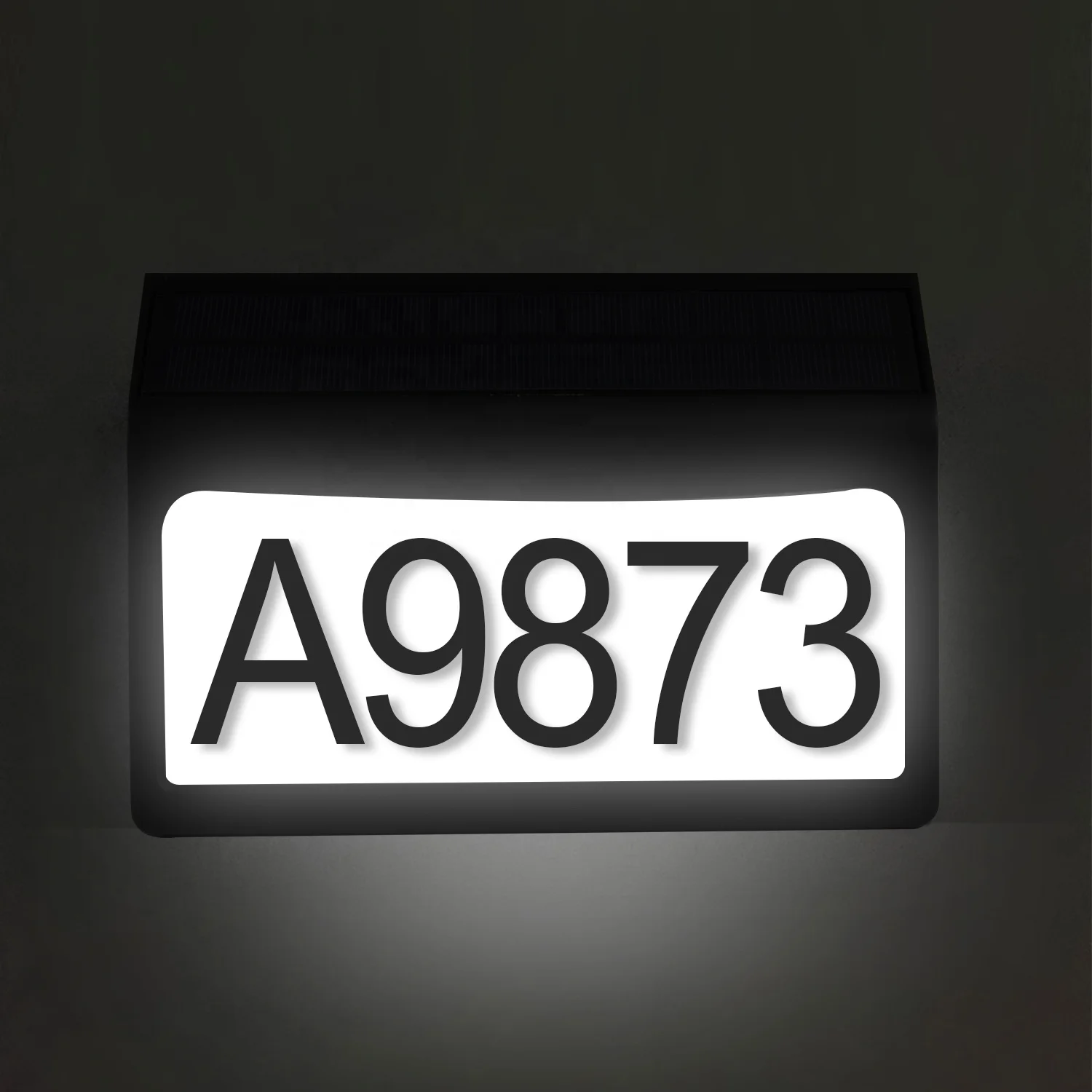 Solar Address Lights Solar LED Lighting Home Sign Plates IP 65 Waterproof Outdoor Solar Powered Address Digital Sign Lights