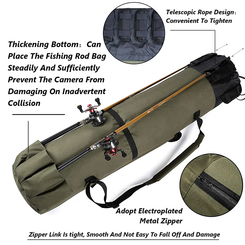 Durable Feeder Fishing Rod Waterproof Fashion Design Fishing Water Prof Reel Bag Multi Function Waterproof Oxford 7-10 Days FB03