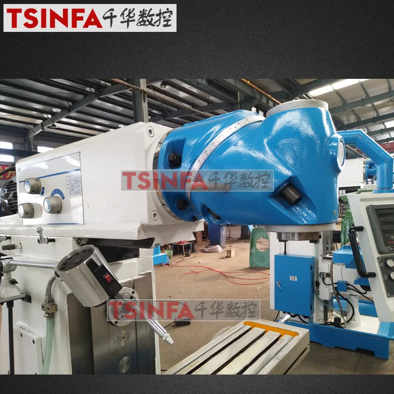 Universal milling machine  vertical horizontal milling ram type China supplier CE manual control factory outlets
