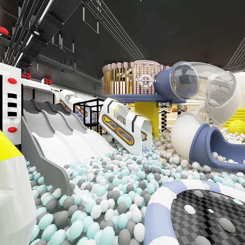 Customized Sports Park Center Kids Adventure Park Kids Play Zone Child Park Indoor Structure With Ball Pit Pool