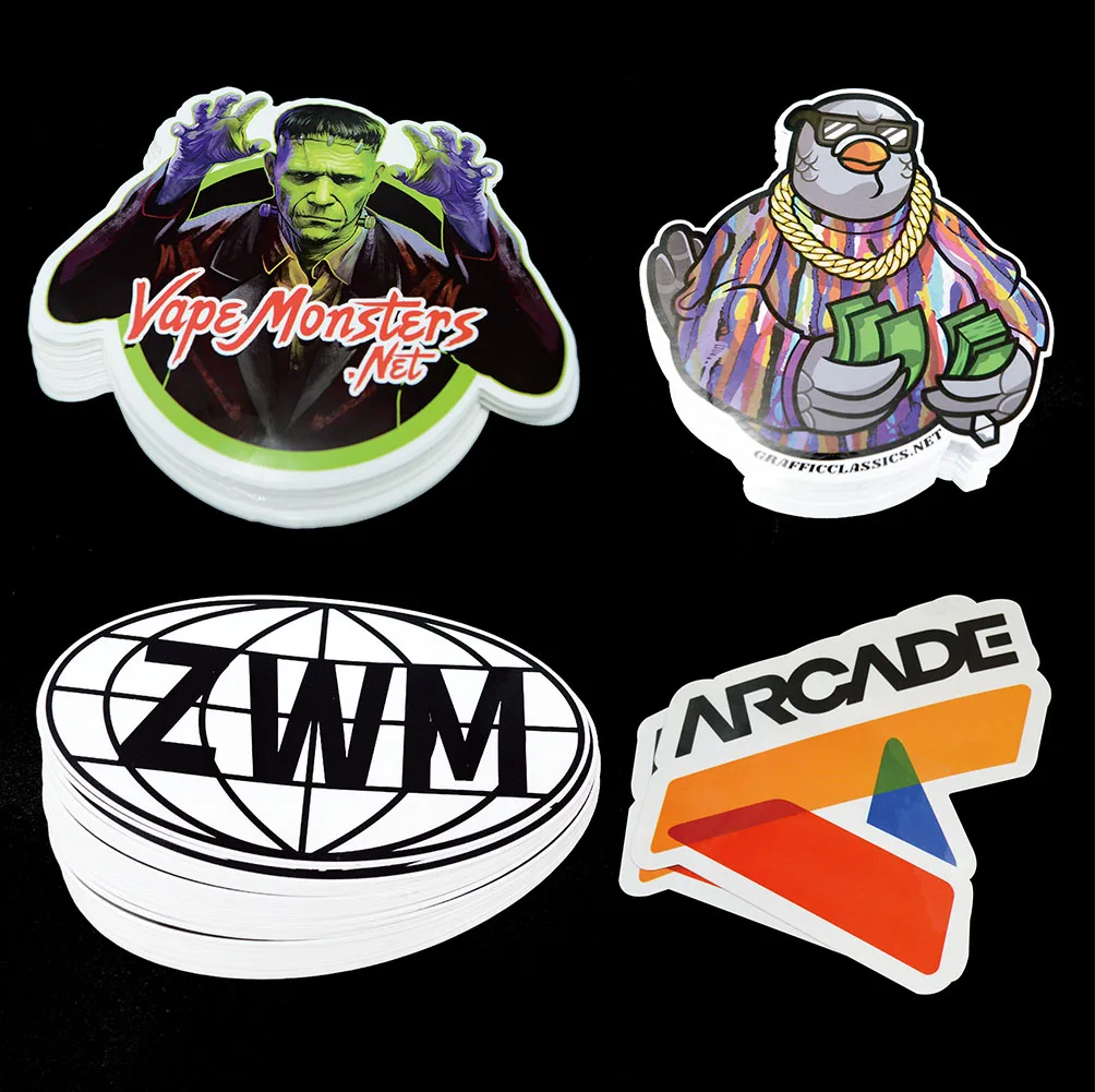 Personalized Logo Die Cut Sticker Custom oval shape promotional Sticker/Label Sheet