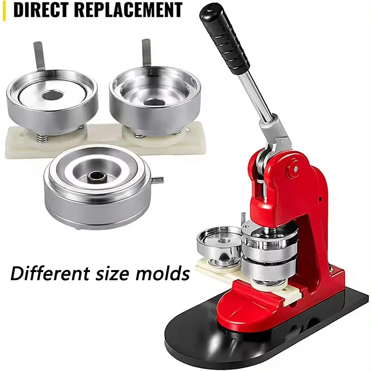 Manual Badge Maker Snap Button Hand Press Machine Metal Round Button Badge Making Machine