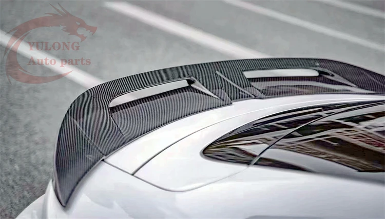 CMST Style Carbon Fiber Rear Trunk Spoiler  For Tesla Model Y 2021-UP Rear roof spoiler Wing body kits