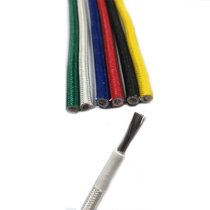 UL3122 Silicone Rubber high temperature Fiberglass Braided Heat Resistance Insulated Heating Wire