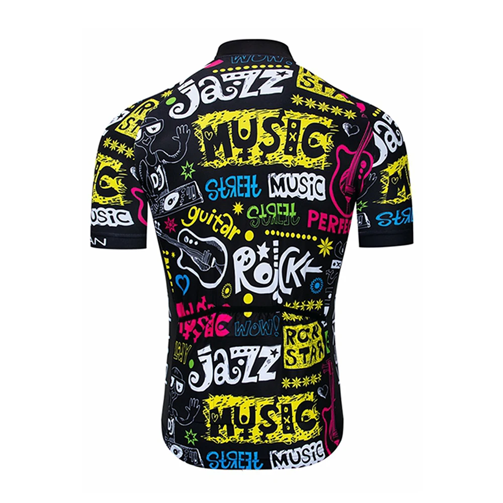 Custom Graffiti Doodle Totem MTB Bicycle Shirt Team Bike Cycling Jersey Short Sleeve Quick Dry Cycling Jersey