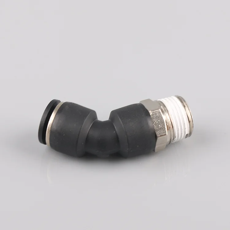 
PLH Elbow Quick Push to Connect Pneumatic Fitting Quick Coupling Connector Nylon Quick Connector for Air Brake Hose 