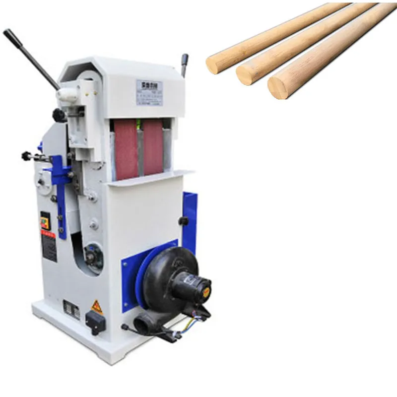 
Double Wide Belt Sanding Machine Wood Rod Polishing Sander for Woodworking 