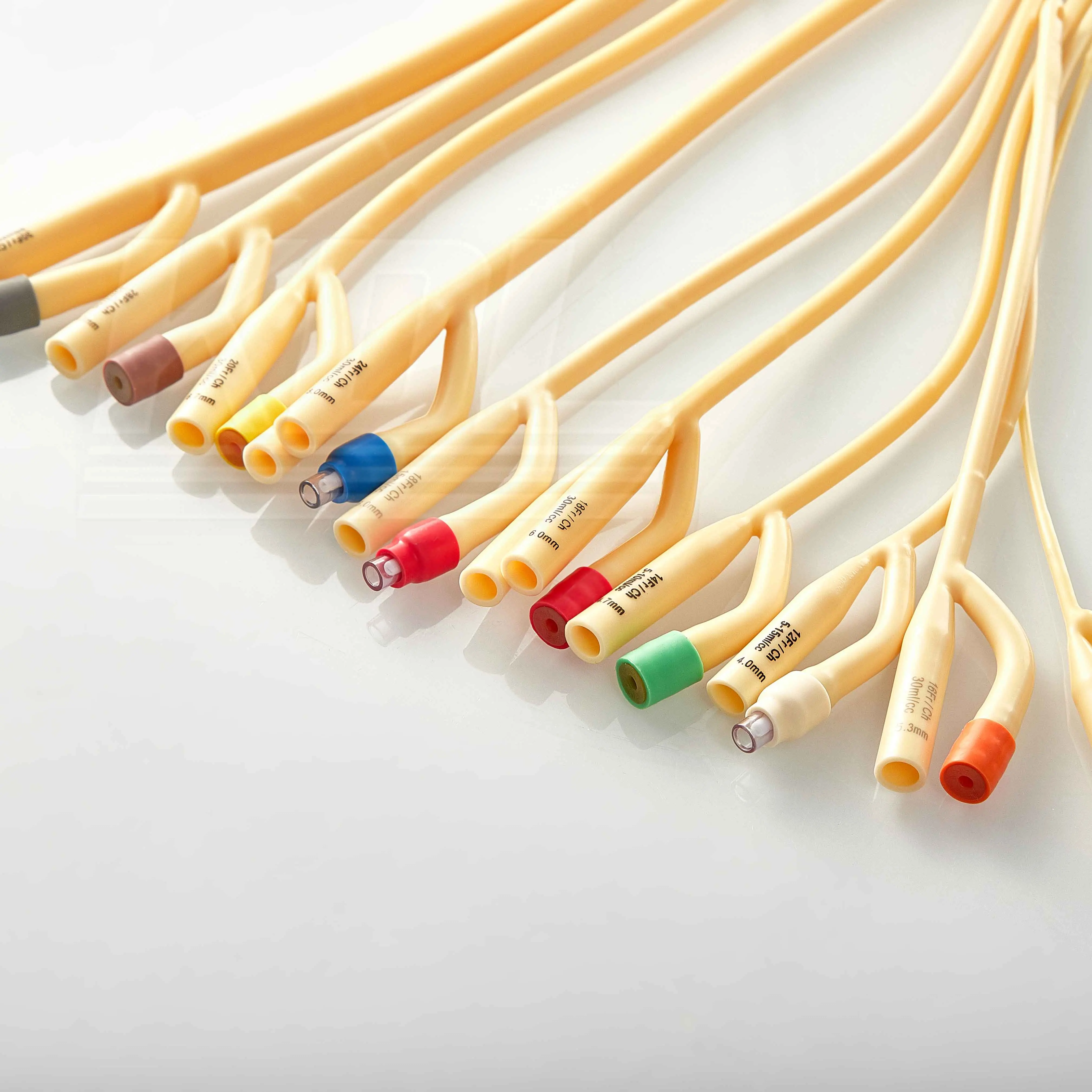 KDL Disposable Urethral Catheter Latex Foley balloon  Silicone Coated  6Fr 8Fr 10Fr12Fr 14Fr