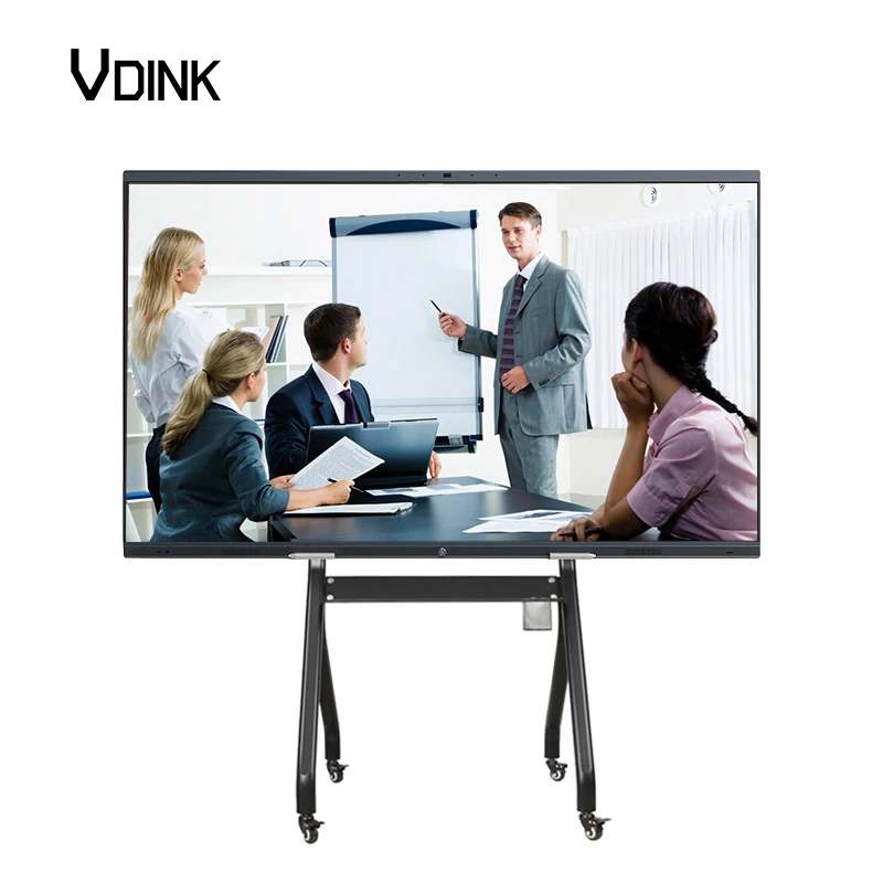 VDINK 65 Inch Tableau Interactif Smart Board For School OEM Interactive Flat Panel Displays Digital Mobile Whiteboard