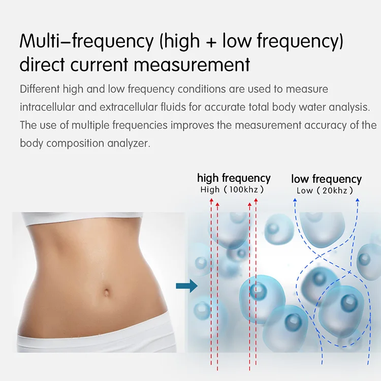 Eight electrodes gym use Pharmacy Health Fat Measurement Analyzer Standing Weighing Electronic Height Weight Measuring Scale