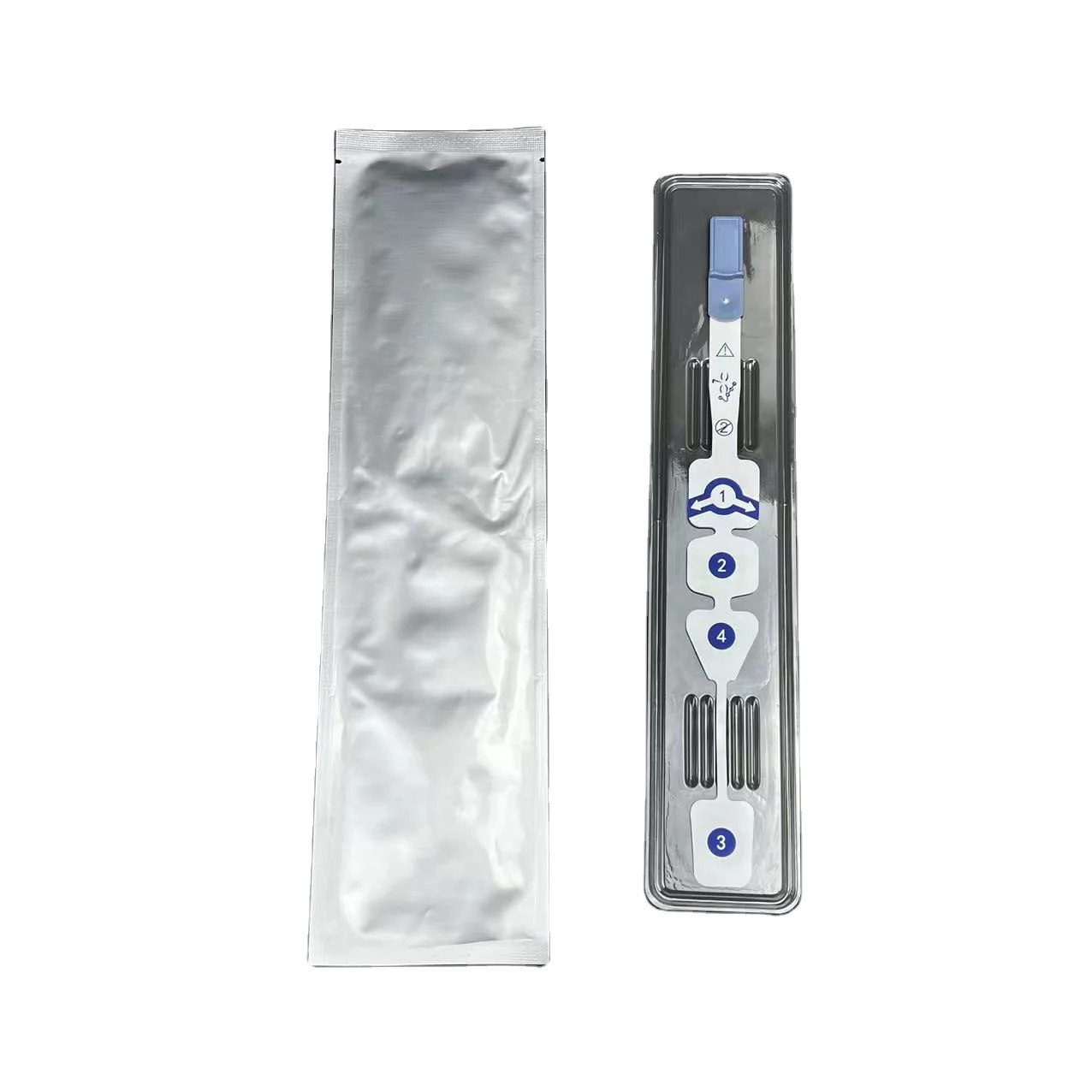 Disposable forehead paste EEG sensor with 4 electrodes